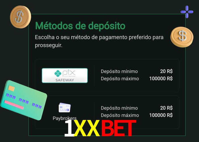 O cassino 1XXBET oferece uma grande variedade de métodos de pagamento